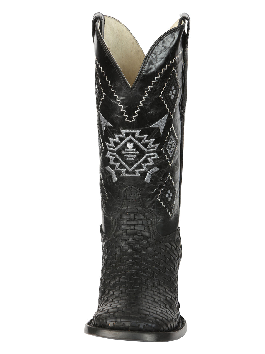 El General Men’s Petatillo Crazy Black Rodeo Boots 44884