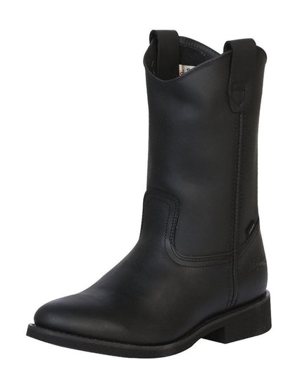 Establo Men's Work Boot - Leather Grasso -  Black 311