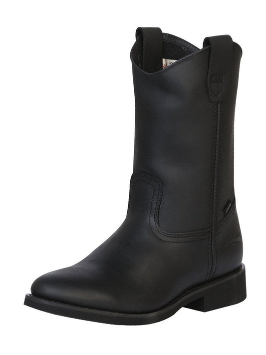 Establo Men's Work Boot - Leather Grasso -  Black 311