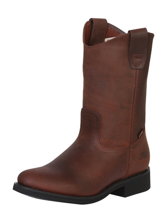 Establo Men's Work Boot - Leather  Grasso - Brown 315