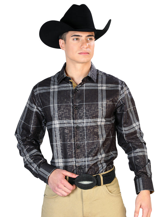 Black Casual Long Sleeve Shirt 43782