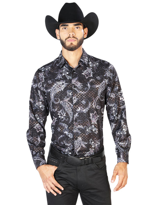Black Casual Long Sleeve Shirt 43830