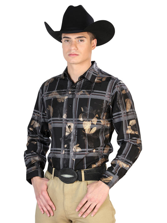 Black Casual Long Sleeve Shirt 43839