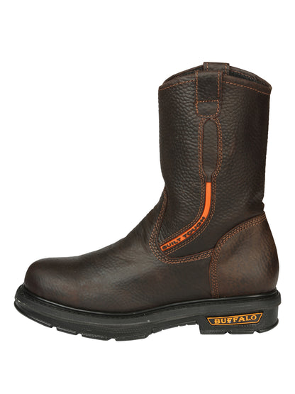Buffalo & Bull Men’s Work Boots with Toe Cap Bovine Leather - Rino Moka 45260