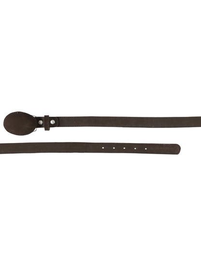 Kids Western Belt - El General Nobuck Choco 45445