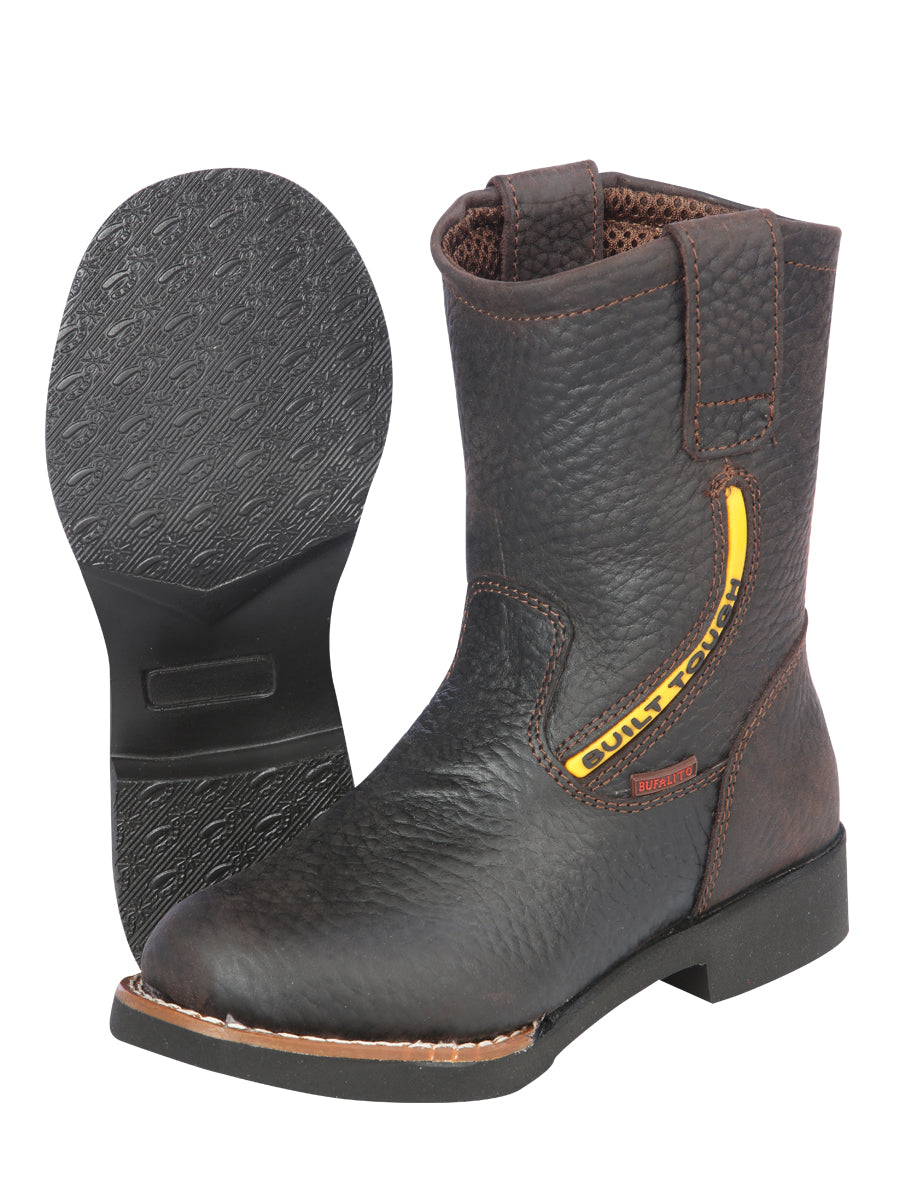 Kid's Jar Boots Rodeo Buffalo  Boot: - Rino - Moka 126593