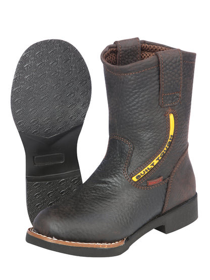 Kid's Jar Boots Rodeo Buffalo  Boot: - Rino - Moka 126593