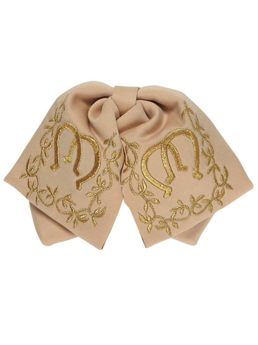 Mexican Charro Bow Tie 100% Polyester Kakhi/Gold 600144