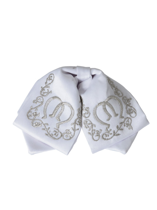 Kids 
Mexican Charro Bow Tie 100% Polyester White/Silver 600397