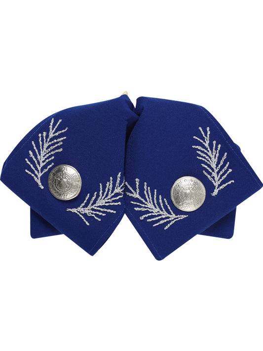 Mexican Charro Bow Tie 100% Polyester Royal Blue/Oro 601108