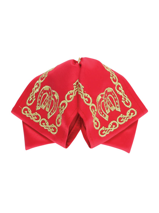 Mexican Charro Bow Tie 100% Polyester Red/Gold 601764