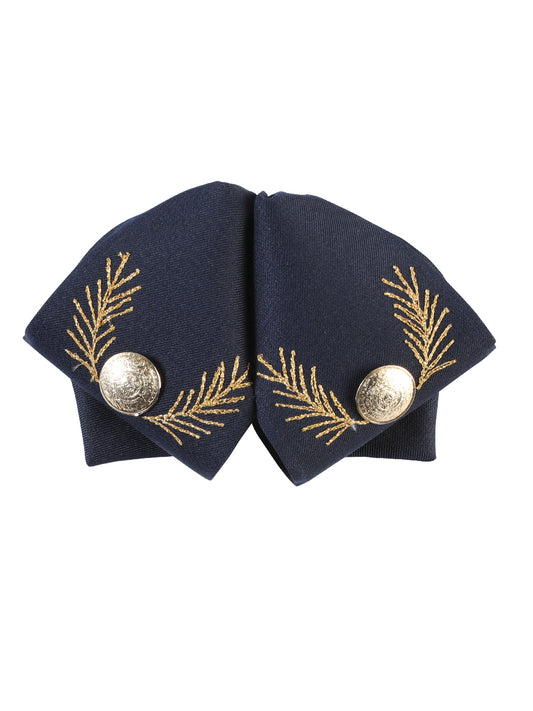 Mexican Charro Bow Tie 100% Polyester Navy Blue/Gold 601782